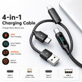 4-in-1 Fast Charging Cable 60W Digital Display